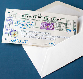 Personalised Birthday Telegram Ages 30 To 40, 6 of 11