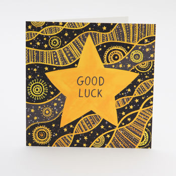 A Magical Starry 'Good Luck' Card, 2 of 3