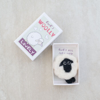 Wool Felt Sheep Gift In A Matchbox, 4 of 6