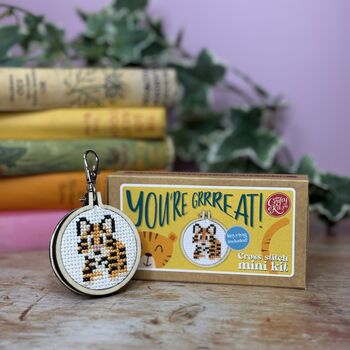 You're Grrreat! Mini Matchbox Cross Stitch Kit, 4 of 6