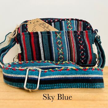 Mini Striped Bohemian Shoulder Bag, 2 of 12