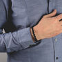 Handmade Personalised Lava Stone Bracelet For Men, thumbnail 2 of 8
