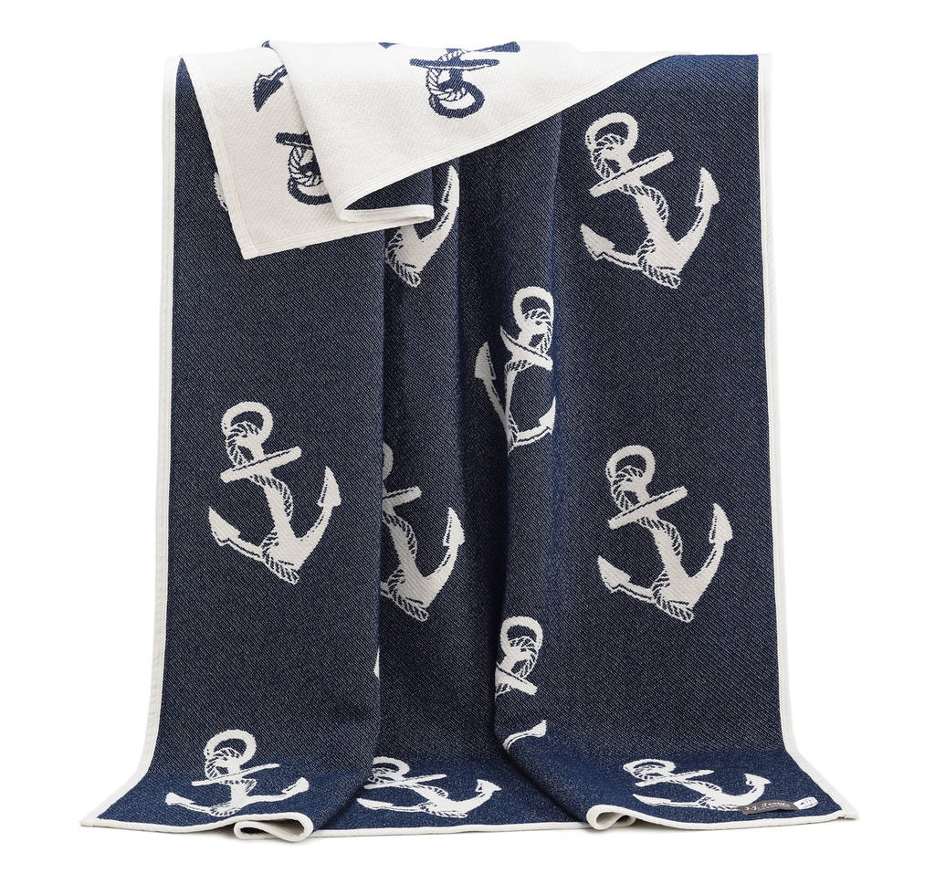 Anchor Pure Cotton Blanket By Betty Boyns | notonthehighstreet.com