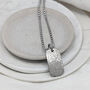 Fingerprint Small Dog Tag Stainless Steel Necklace, thumbnail 5 of 5