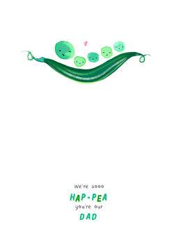 Hap Pea You're My Dad Card, 2 of 3