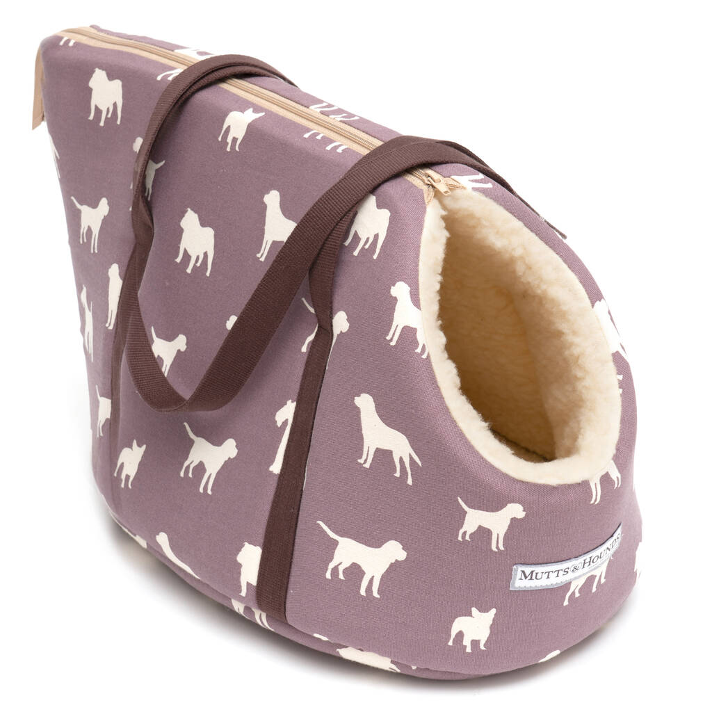 Mutts And Hounds Dog Print Dog Carriers By Mutts & Hounds