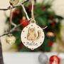 Personalised Pussy Bauble Cat Christmas Tree Decoration, thumbnail 2 of 6