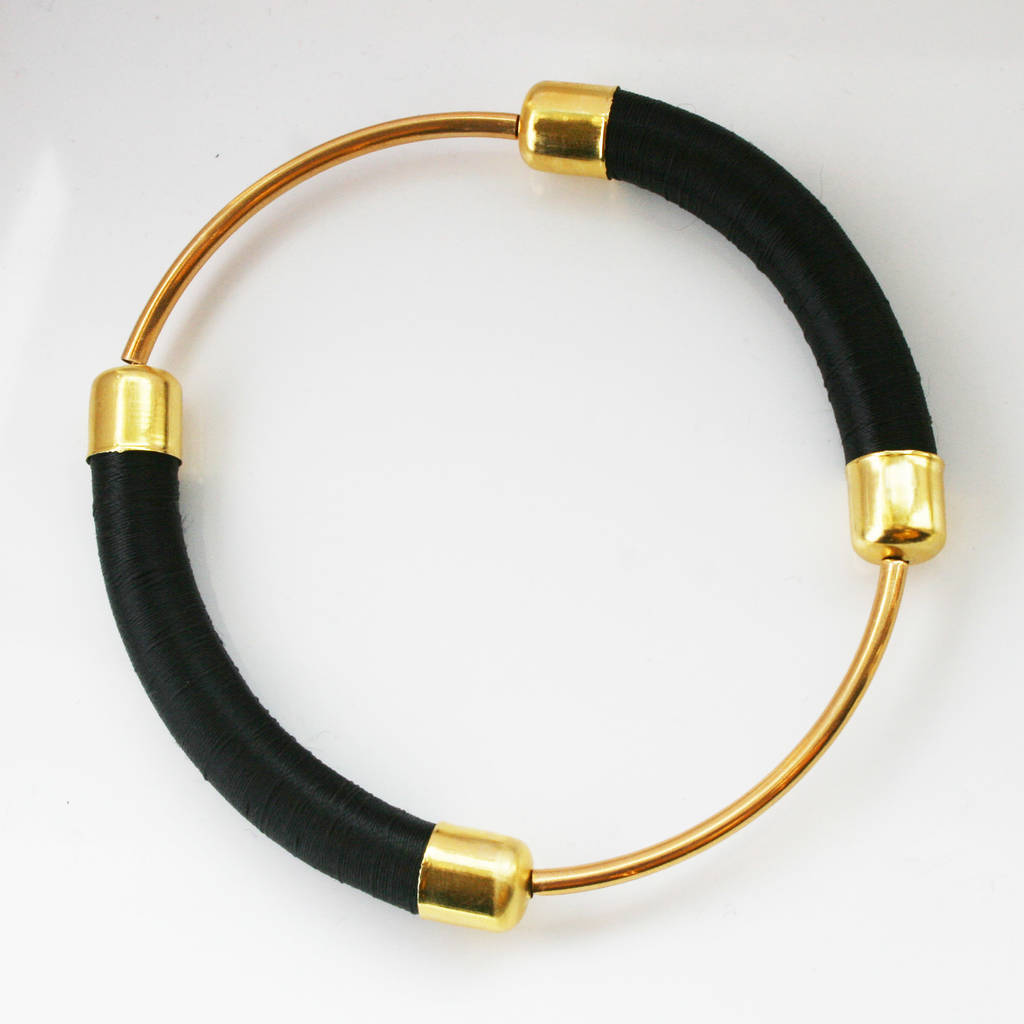 Black And Gold Bracelet Set By Le Ekhaya | notonthehighstreet.com