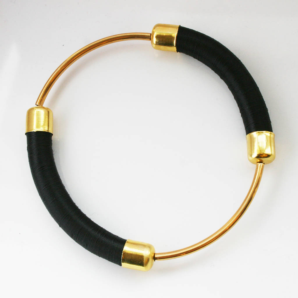 Black And Gold Bracelet Set By Le Ekhaya
