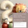 Diy Safari Lion Birthday Balloon Stack – Personalised, thumbnail 2 of 3
