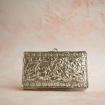 Cairo Silver Mother Of Pearl Clutch, 5 of 5