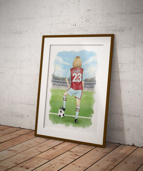 Female Football Gift Print, 5 of 10
