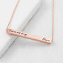 Personalised Rose Gold Plated Necklace, thumbnail 5 of 12