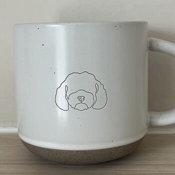 Cockapoo/ Cavapoo/ Maltipoo Engraved White Ceramic Tea/ Coffee Mug, 6 of 7
