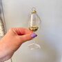 Champagne Glass With Gold Glitter Hanger, thumbnail 4 of 4