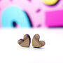 Heart Stud Earrings, thumbnail 6 of 8