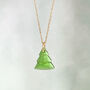 Glass Christmas Tree Necklace, thumbnail 3 of 5
