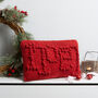Christmas Noel Cushion Easy Knitting Kit, thumbnail 4 of 10