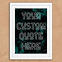 Custom Quote Green Vintage Leaf Design, thumbnail 5 of 6