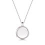 Floating Round Memory Locket Silver, thumbnail 7 of 11