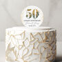 50th Wedding Anniversary Personalised Cake Topper, thumbnail 4 of 5