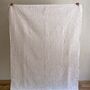 Otilly Hand Stitched Quilted Throw Ivory And Black, thumbnail 3 of 8