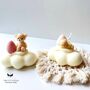 Gift Box Of A Set Of Soy Candle Mini Bear On Cloud Candle With Free Greeting Card, thumbnail 2 of 3