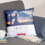 Personalised Wedding Date And Location Photo Cushion, thumbnail 2 of 5
