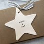 'Super Star Dad' Ceramic Father's Day Hanging Star, thumbnail 1 of 6