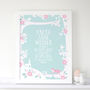 Personalised Christening Print With Fox, thumbnail 1 of 2