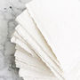 Handmade Cotton Rag Paper Torn Edges For Place Cards, thumbnail 5 of 11