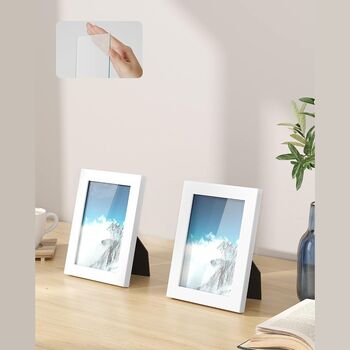 Picture Frame White Mdf And Glass Photo Frames, 6 of 9