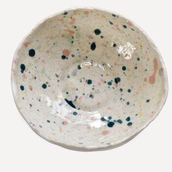 Mini Ceramic Multicolour Splatter Ring/ Condiment Dish, 5 of 5