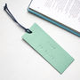 Luxury Personalised Leather Bookmark, thumbnail 5 of 8