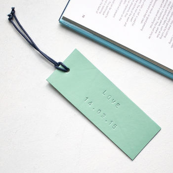 Luxury Personalised Leather Bookmark, 5 of 8