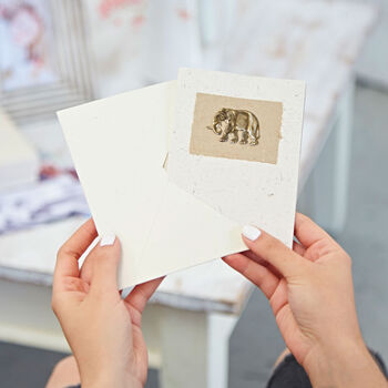 Personalised Elephant Dung Greeting Card, 4 of 8