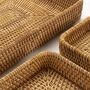 Set Of Three Rattan Woven Serving Tray, thumbnail 7 of 7