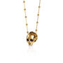 Jawless Vampire Skull Pendant In Gold, thumbnail 1 of 3