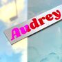 Personalised Fluorescent Name Sticker For Laptops And Phones, thumbnail 6 of 8