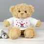 Personalised Spotty Santa Teddy Bear, thumbnail 1 of 3