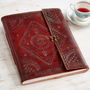 Handmade Indra Xl Embossed Stitched Leather Photo Album, thumbnail 1 of 5