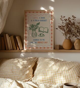 Books And Flowers Perfect Day Print, 2 of 4