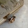 Gold Raw Silk Rectangular Clutch Bag, thumbnail 10 of 10