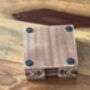 Set Of Six Coasters With Case, Indian Jaal Print, Black, thumbnail 5 of 5