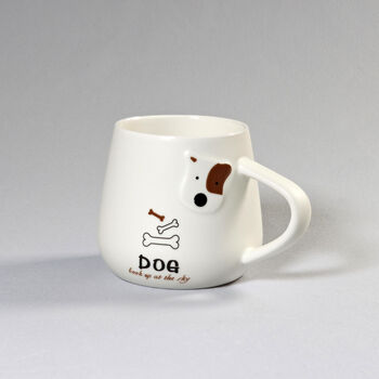 G Decor Dog Ceramic Coffee Tea Mug With Matching Lid, 7 of 11