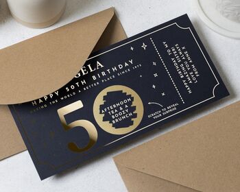 50th Birthday Gift Voucher, 3 of 9