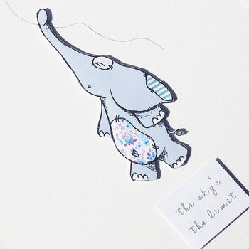 Personalised 'The Sky's The Limit' Elephant, 5 of 11