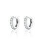 Mini Sparkling Huggie Hoop Earrings, thumbnail 4 of 7