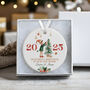 Personalised Ceramic First Christmas In Our New Home Decoration In Various Designs, thumbnail 4 of 7