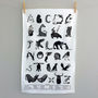 Animal Alphabet Tea Towel, thumbnail 1 of 4